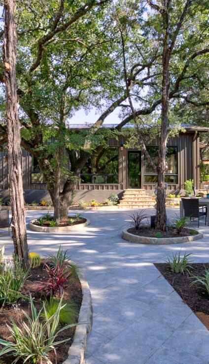 Outdoor xeriscape living space ideas